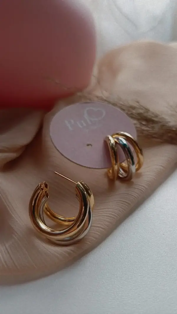 hoops gold and silver argollas goldfield